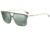 Armani EA2048 Bifocal Prescription Sunglasses EA2048-30136R-43 - Lens Diameter 43 mm, Frame Color Pale Gold