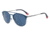 Armani EA2052 Single Vision Prescription Sunglasses EA2052-318180-56 - Lens Diameter 56 mm, Frame Color Matte Blue/Gunmetal