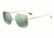 Armani EA2053 Single Vision Prescription Sunglasses EA2053-30136R-56 - Lens Diameter 56 mm, Frame Color Pale Gold