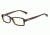 Armani EA3010 Progressive Prescription Eyeglasses 5073-52 - Dark Brown Transp Frame