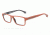 Armani EA3013 Single Vision Prescription Eyeglasses 5106-52 - Top Brick Red On Dark Gray Frame