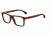 Armani EA3034 Progressive Prescription Eyeglasses 5324-53 - Black/Red Rubber Frame