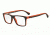 Armani EA3034 Progressive Prescription Eyeglasses 5529-53 - Black/orange Rubber Frame