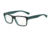 Armani EA3059 Bifocal Prescription Eyeglasses 5393-53 - Top Black/matte Turquoise Frame