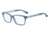 Armani EA3095 Progressive Prescription Eyeglasses 5505-51 - Opal Azure Blue Frame