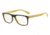 Armani EA3097F Bifocal Prescription Eyeglasses 5555-56 - Top Brown On Yellow Frame