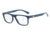 Armani EA3097F Bifocal Prescription Eyeglasses 5556-56 - Top Dark Blue On Azure Frame