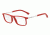Armani EA3125F Single Vision Prescription Eyeglasses 5645-55 - Red Rubber Frame