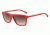 Armani EA4001 Single Vision Prescription Sunglasses EA4001-506713-56 - Lens Diameter 56 mm, Frame Color Red Rubber