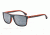 Armani EA4033 Single Vision Prescription Sunglasses EA4033-52336G-56 - Lens Diameter 56 mm, Frame Color Grey/rubber Orange