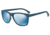 Armani EA4034 Progressive Prescription Sunglasses EA4034-526355-57 - Lens Diameter 57 mm, Frame Color Matte Blue