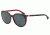 Armani EA4043 Progressive Prescription Sunglasses EA4043-535287-55 - Lens Diameter 55 mm, Frame Color Blue/White Line/Red