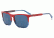 Armani EA4099F Progressive Prescription Sunglasses EA4099F-557380-56 - Lens Diameter 56 mm, Frame Color Red/tr Striped Blue