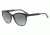 Armani EA4101F Single Vision Prescription Sunglasses EA4101F-556611-56 - Lens Diameter 56 mm, Frame Color Black/tr Striped Grey