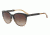 Armani EA4101F Single Vision Prescription Sunglasses EA4101F-556713-56 - Lens Diameter 56 mm, Frame Color Brown/tr Striped Beige