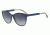 Armani EA4101F Single Vision Prescription Sunglasses EA4101F-55688G-56 - Lens Diameter 56 mm, Frame Color Blue/tr Striped Green