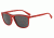 Armani EA4109 Single Vision Prescription Sunglasses EA4109-563987-57 - Lens Diameter 57 mm, Frame Color Matte Red