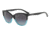 Armani EA4110 Single Vision Prescription Sunglasses EA4110-56328G-55 - Lens Diameter 55 mm, Frame Color Black Azure