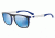 Armani EA4114F Progressive Prescription Sunglasses, 56mm, Matte Electric Blue, EA4114F-567355-56-PRO