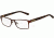 Armani Exchange AX1003 Single Vision Prescription Eyeglasses 6016-52 - Satin Brown Frame