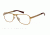 Armani Exchange AX1008 Progressive Prescription Eyeglasses 6026-55 - Satin Light Gold Frame