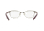 Armani Exchange AX1010 Progressive Prescription Eyeglasses, 50mm, Satin Berry Jam/satin Silver, AX1010-6050-50-PRO