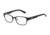 Armani Exchange AX1013 Single Vision Prescription Eyeglasses 6053-50 - Satin Black/Black Frame