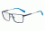 Armani Exchange AX1022 Single Vision Prescription Eyeglasses 6095-55 - Matte Blue Frame