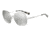 Armani Exchange AX2021S Single Vision Prescription Sunglasses AX2021S-60436G-58 - Lens Diameter 58 mm, Frame Color Silver