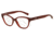 Armani Exchange AX3013 Progressive Prescription Eyeglasses 8111-52 - Berry Milky Frame
