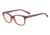 Armani Exchange AX3037 Single Vision Prescription Eyeglasses, 53mm, Transparent Burgundy, AX3037-8118-53-SV