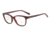 Armani Exchange AX3037 Single Vision Prescription Eyeglasses 8205-53 - Havana Red Rhubarb Frame