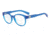 Armani Exchange AX3040F Single Vision Prescription Eyeglasses 8210-53 - Matte Transparent Light Blue Frame