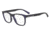 Armani Exchange AX3056 Progressive Prescription Eyeglasses, 53mm, Matte Transparent Blue Navy, AX3056-8278-53-PRO