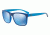 Armani Exchange AX4063SF Single Vision Prescription Sunglasses AX4063SF-821996-58 - Lens Diameter 58 mm, Frame Color Electric Blue/top Matte Blue