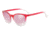 Armani Exchange AX4077SF Progressive Prescription Sunglasses, 56mm, Transparent Pink/Crystal, AX4077SF-82547V-56-PRO
