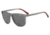 Armani Exchange AX4078S Progressive Prescription Sunglasses, 56mm, Matte Transparent Smoke, AX4078S-826081-56-PRO