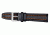 Armourlite ColorBurst Watch Band - Black Leather, Orange Stitching, Small LBS200-O