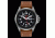 Armourlite Officer Series Black Dial Watch With Brown Leather Strap, Black/Silver/Brown AL821
