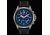 Armourlite Officer Series Blue Dial Chrono Watch with Black Leather Strap, Blue/Black/Silver AL804