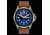 Armourlite Officer Series Blue Dial Watch With Brown Leather Strap, Blue/Silver/Brown AL823