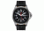 Armourlite Officer Series Watch with Black Leather Strap, Black/Silver AL801