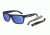 Arnette Dropout Sunglasses, Fuzzy Navy &amp; Tapegraph Frame, Blue Polarized Lens-AN4176-23