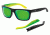 Arnette Dropout Sunglasses, Gloss Black/Green Frame, Green Mirror Lens AN4176-14
