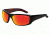 Arnette Hot Shot Progressive Prescription Sunglasses, Gloss Black Frame, Red Mirror Lens-AN4182-03PR