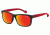 Arnette Slacker Progressive Prescription Sunglasses, Fuzzy Black/Red Frame, Red Mirror Lens-AN4196-03PR