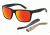 Arnette Witch Doctor Bifocal Prescription Sunglasses, Gloss Black/Orange Frame, Red Mirror Lens-AN4177-17BI