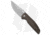 Artisan Cutlery Satyr Folding Knife, 3.375in, CPM-S90V, Drop Point Blade, Micarta Gray Handle, Steel/Gray, 7.75in, BHQ-198700