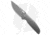 Artisan Cutlery Satyr Folding Knife, 3.375in, CPM-S90V, Drop Point Blade, Titanium Gray Handle, Steel/Gray, 7.75in, BHQ-198698