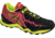 Gel-FujiEndurance Trail Running Shoe - Womens-Black/Onyx/Azalea-Medium-6